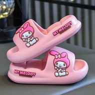 Kuromi Children's Slippers Korean Style Thick Sole DH2401 Size 150 - 220, For Baby Feet From 14cm To