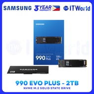 Samsung 990 EVO Plus SSD – 2TB NVMe PCIe Gen4/Gen5 M.2 Internal Solid State MZ-V9S2T0BW itw
