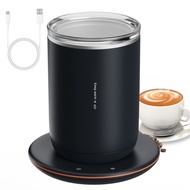 2 In 1 Self Stirring Coffee Mug 55℃/131℉Constant Temperature Cup Warmer 10W Magnetic with 300ml/10.5