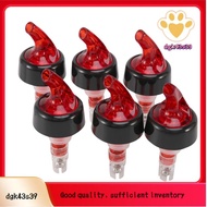 6 Pcs Measure Liquor Pourer,Plastic Measured Liquor Pourer Measuring Chamber Pourer Pour Spout Stopp