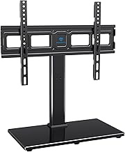 PERLESMITH Swivel Universal TV Stand Mount for 32-82 Inch LCD OLED Flat/Curved Screen TVs up to 99lb