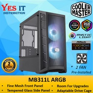 COOLER MASTER MASTERBOX MB311L ARGB M-ATX / ITX PC DEKSTOP CASING WITH CONTROLLER (MCB-B311L-KGNN-S0