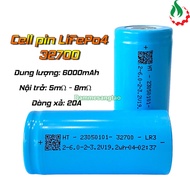 Cell pin sắt 32700 3.2V LiFePo4 6000mah Xả 20A