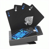 Home Black Waterproof Poker Wearresistant Durable Plastic Poker Party Black Poker