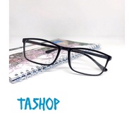 Face-hugging square anti-dust white glasses