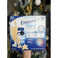[Date 11/2025 ] Box of 16 bottles of Ensure Original nutritional liquid milk from the US