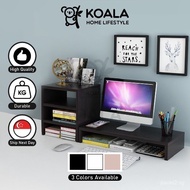 jw021Koala HomeWooden Monitor Riser Stand/Ergonomic Laptop Stand/Desk Organizer Keyboard Storage