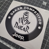 Jeep Dakar car decal