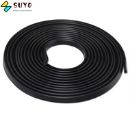 SUYO Edge Trim Strip, Black PVC Door Edge Strip,  U Shape Edge Protector Table Corners