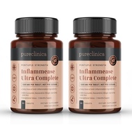 Inflammease Ultra Complete (Resveratrol, Ginger, ALA, Spirulina, Curcumin- 5 Supplements in one) 130