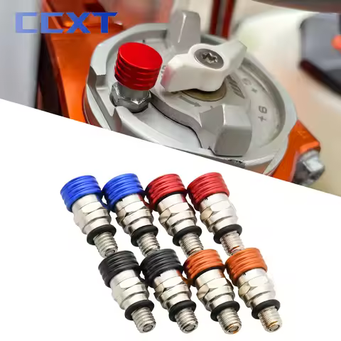 Motorcycle M5x0.8 Fork Air Bleeder Valve For Suzuki Kawasaki Yamaha Honda CR 80 85 125 250 500 CRF 1