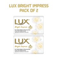 Lux PACK OF 2 beauty bar soap Bright Impress perfumed soap 80g