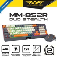 Armaggeddon MM852R Duo Stealth Bluetooth + 2.4G Rechargeable Silent Gaming Keyboard Mouse Combo