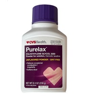 CVS Health Purelax laxative powder softens stools and helps reduce abnormal constipation, sometimes 