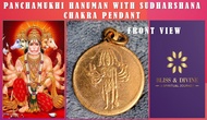 Panchamukhi Hanuman with Sudharshana Chakra Pendant