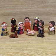 馬槽組宗教擺件樹脂工藝品耶穌誕生聖誕節禮物聖母天使
