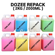 DOZEE REPACK 2KG Dozee Sabun Pencuci Detergent Liquid | Dozee Detergent Liquid Laundry Original HQ