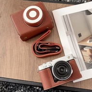 for Fuji X-E5  Leather Camera Case Bag Grip strap  With 23mm/27mm 1:2.8 Lens FUJIFILM XE5
