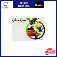 [EXP 02/26] Infinity Clenx Care (15 sachets) - Botanical Beverage with Psyllium & Aloe Vera - Detox,