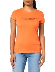 Armani Exchange Women's Slim Fit Milano New York Crewneck T-Shirt