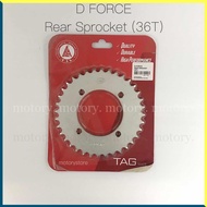 DEMAK D.FORCE-120 / REAR SPROCKET 428 [36T]