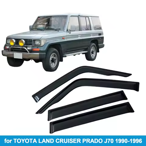 Window Visor for TOYOTA LAND CRUISER PRADO J70 1990-1996 Rain Guard Side Vent Deflector Weathershiel