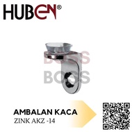 Ambalan siku kaca zinc Huben Ambalan Kaca tebal penyangga rak AKZ - 14