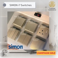 Simon I7 Series Switch / Switches & Socket Outlet (GOLDEN CHAMPAGNE)