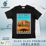 IRLANDIA 8-Piece SOUVENIR T-Shirt ASEAN COUNTRYTAG IRELAND Cotton Combed 24s SOUVENIR PREMIUM GIFT