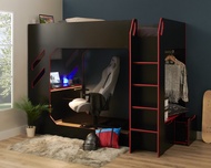 Tomato KidZ เตียง2ชั้น Legendary Gamer high sleeper แถมฟูก 1 หลัง | ติดตั้งฟรีในกทมและปริมณฑล | เตีย