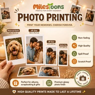 High Quality Photo Prints 2R, Wallet Size, 4R, 5R and A4 Size Waterproof Non-fading