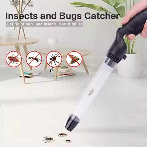 1pcs Insect Catcher Suction Trap Tube Handheld Bugs Vacuum Household Trap Catcher Cleaner Fly Tool I