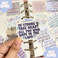 Bible verse stickers 15pcs Laptop, Tumbler, Journal Stickers | Waterproof Vinyl Stickers