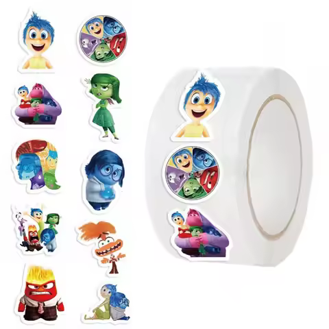500pcs Inside Out Cartoon Stickers Greeting Card Label Packaging Sealing Stickers Toys Gift Creative