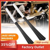 2Pcs Cajon Brush Telescoping Drum Brushes Nylon Sticks Percussion for Jazz Stick Drum Musical