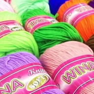 Buy 10 Free 1 (Col.01~59) 牛奶棉 Wina Soft 5ply Milk Fiber Crochet Knitting Yarn, 45gram,