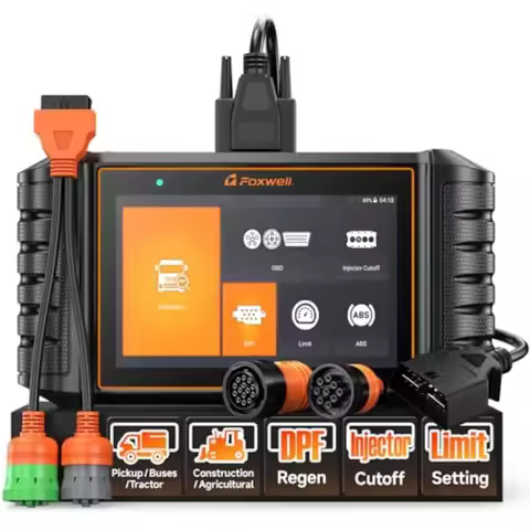 FOXWELL HD500 Heavy Duty Truck Scanner Diesel Diagnostic Tool for Cummins Detroit Caterpillar Paccar
