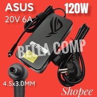 ( ASUS ) 120W 20V 6A DC 4.5X3.0MM AC Adapter Charger Laptop Asus Q537FD Q537F Q547FD Q547F K570Z K57