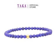 TAKA Jewellery 999 Gold Bead with Lapis Bracelet