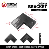 [1 PACK] PVC Bracket Code: 051 - Cabinet Door Corner Bracket - Winstar Aluminium