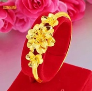 Viral Gelang Hongkong Bunga Mawar Cantik Kuning anti Luntur