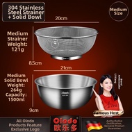 Olodo | Food Grade 304 Stainless Steel Drain Basket Kitchen Strainer