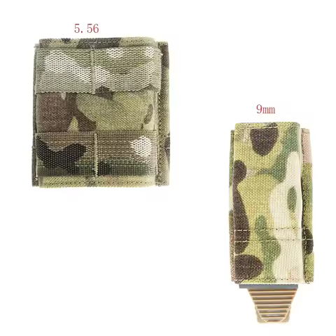 Tactical Magazine Pouch Multicam 5.56 9mm Molle Ammo Clip Bag Airsoft Mag Ammo Pouch Gear