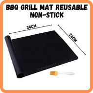BBQ Grill Mat Reusable Non-stick Barbecue Tools Lapik Gril Boleh Guna Semula Tahan Panas BBQ Paper G