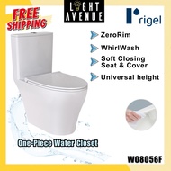 Rigel WO8056F ZeroRim One-Piece Toilet Bowl