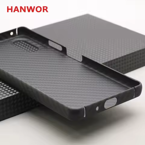 HANWOR Pure Carbon Fiber Phone Case for Sony Xperia 10 VI Cases 600D Ultra-thin Aramid Fiber Xperia 
