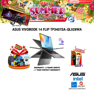 [ผ่อน 0% 10 ด.]ASUS VIVOBOOK 14 FLIP TP3407SA-QL528WA/ประกัน2YearsOnsite+1YearPerfectWarranty