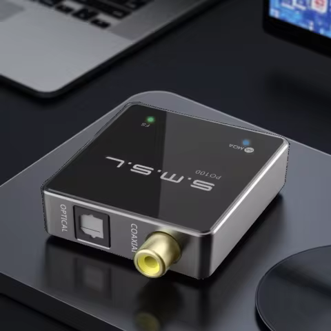 SMSL PO100 2024 USB Digital Interface DAC MQA Audio Decoder DSD DOP64 XMOS XU316 TYPE-C Input OPT/CO