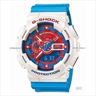 CASIO GA-110AC-7A G-SHOCK Ana-Digi America Colors resin white blue