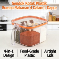Kitchen Food Spices 4 Spoons Plastic Box 1 In